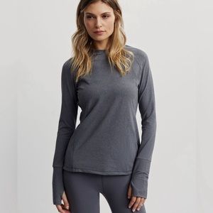Varley Bradford active top, color grey, size s